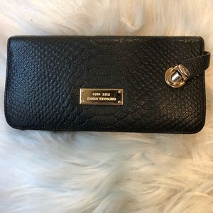 Michael Kors Rare Rockstar Leather Black Wallet